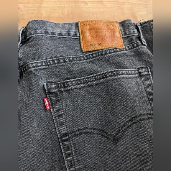 Levi's 501 Original Men's Cropped Straight Jeans Black Size US 36 - Picture 9 of 9